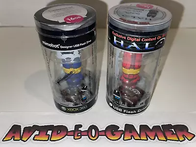 Mimobot HALO 16 GB USB Flash Drive RED & BLUE Spartan Set Xbox 360 Bungie 2007 • $218.09