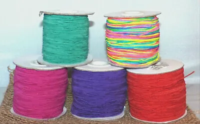 £2.25 • Buy  5-- 10m Assorted Colour Round Elastic Cord - 1mm#craft/jewellery Making/masks