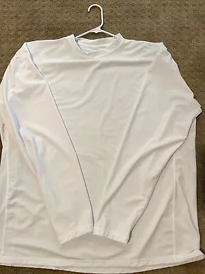 WHITE Men's Swim Shirt Rash Guard UV Protection Breathable Comfortable • $19.99