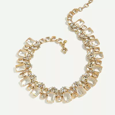 J.Crew Necklace Cluster Drop Stone Necklace. • $130