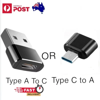 $4.90 • Buy USB Type A To USB C Type C Charging Data Port Adapter Converter OTG