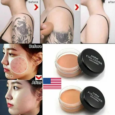 Tattoo Cover Up Makeup Skin Scar Birthmark Waterproof Concealer Primer Cream USA • $2.61