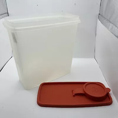 Vintage Tupperware Cereal Keeper 469-21 Storage Container Clear W Lid • $13.97