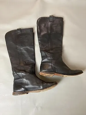 Frye Boots Women Paige Tall Riding Size 6B Black Leather  • $37.49
