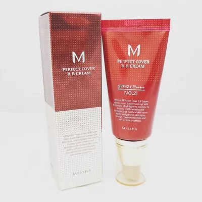 Korea Cosmetic MISSHA M Perfect Cover BB Cream # 21 SPF42 PA+++ K-Beauty • $12.95