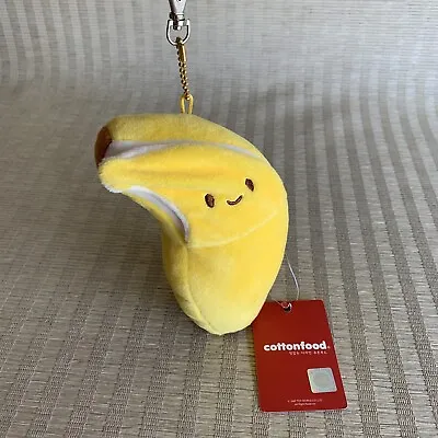 Cottonfood Korean Kawaii Cute Banana Plush 6  Bag Charm Keychain FOB With Tag • $15.96