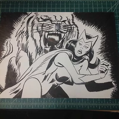 Comic Panel Art Recreation 9 X12  Bristol Board And Ink • $21.14