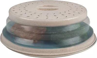 Handy Gourmet Beige Eco-Collapsible Splatter Shield-Keeps Microwave Clean • $10.64