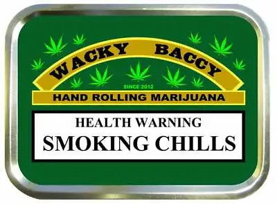 £5.99 • Buy SMOKING CHILLS Wacky Baccy Funny Gift Cigarette Stash Tobacco Box Storage Tin