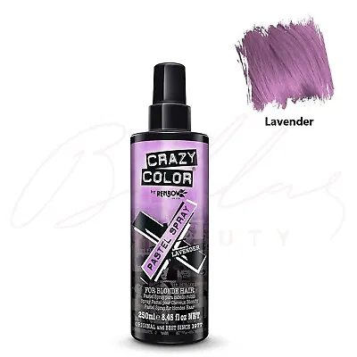 CRAZY COLOR Temporary Pastel Hair Spray For Blonde Hair 250ml *CHOOSE SHADE* • £7.35