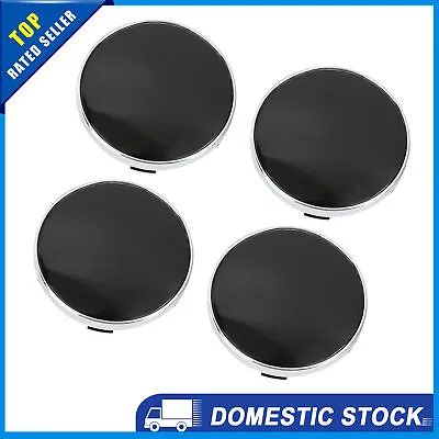 Pack Of 4 60mm Dia Silver Tone 5 Clips Wheel Center Tyre Rim Hub Caps Cover • $27.99