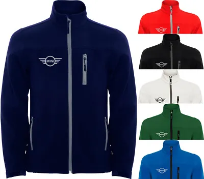 Mini Cooper Softshell Jacket Veste Mantel Coat Blouson Logos Embroidered • $44.99