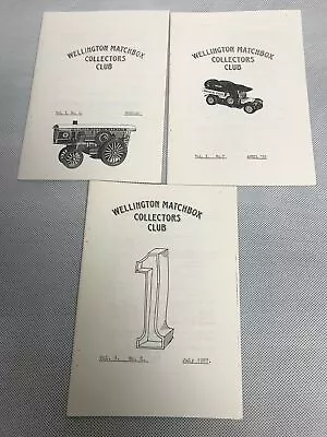 Lot Of 3 Wellington MATCHBOX Collectors Club Die Cast Car Leaflet 1987 NZ  • $9.95