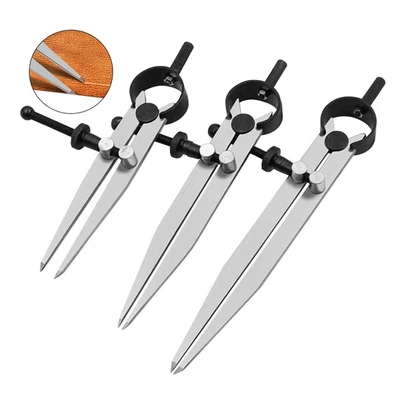 £8.26 • Buy Steel Wingers Divider Compass Distance Meter S/M/L Adjustable Scriber