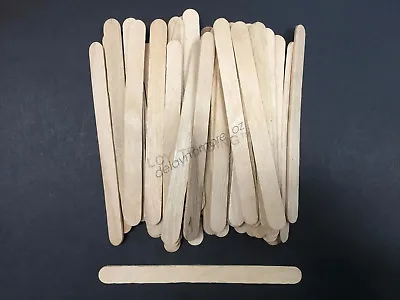 1000 Natural Wooden Craft Stick Paddle Pop Sticks Ice Cream Coffee Stirrer Cafe • $11.99