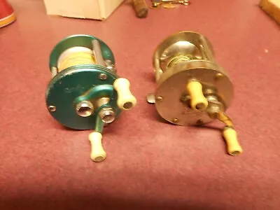 Lot Two Fishing Reel Shakespeare Criterion 1960 Vintage Bronson 95-C Unique Nice • $12.95