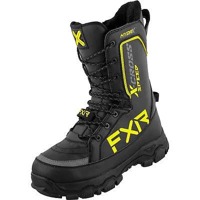 FXR X-Cross Speed Snowmobile Boots Waterproof Winter Insulated Black/HiVis • $229.99