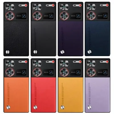 For ZTE Nubia Z60 Ultra 5G Plain Leather Fabric Coated Rubber Hard Case  Cover • $4.99