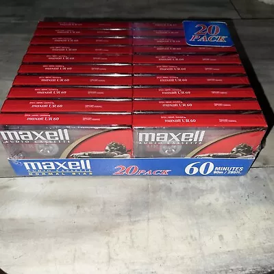 Maxell Audio Cassette Tapes Normal Bias UR 60 Minutes (10 Pack) New Sealed Tapes • $29.99