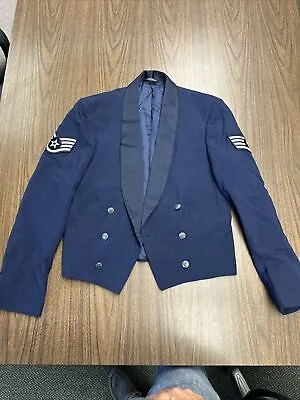 US Air Force USAF Dress Blue 40 Long Military Uniform Men's Coat Jacket Patriot • $24.99