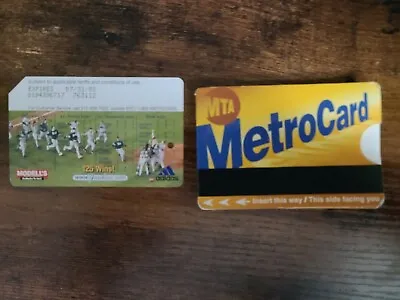 2000 Metrocard Yankees 125 Wins And Holder • $25