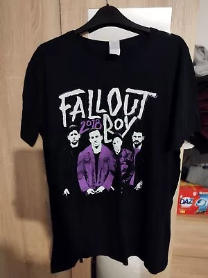 Fall Out Boy T Shirt MANIA TOUR 2018 Large Gildan • £15