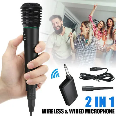 Wireless Handheld Karaoke Microphone KTV Player MIC Disco DJ Vocal Speaker UK • £10.99