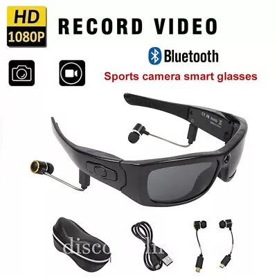 1080P HD Glasses Camera Eyewear Polarized Lens Sunglasses DVR Video Recorder • $72.59