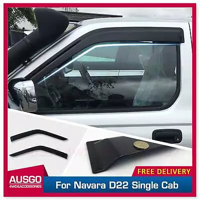 AUSGO Injection Weather Shields For Navara D22 Single Cab 1997-2015 • $60.71