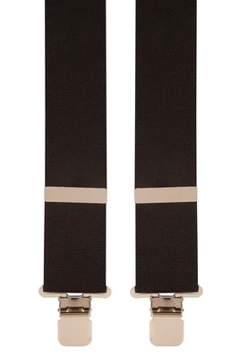 £16.99 • Buy Plain Work Trouser Braces | Black | X-Style | Heavy Duty Clips