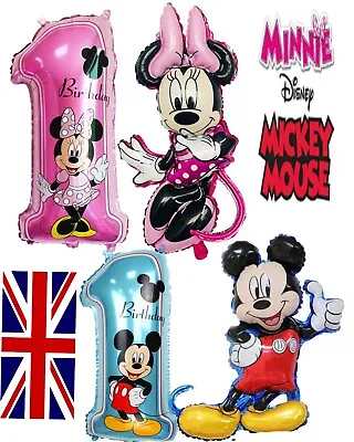 Disney First 1st Birthday Number 1 Boy Girl Balloons Baby Party Decoration UK • £4.75