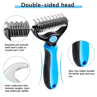 £11.28 • Buy Professional Pet Dog Cat Comb Brush Dematting Undercoat Grooming Comb Rake Tool