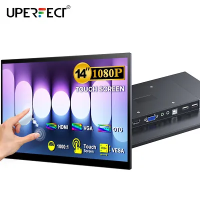 UPERFECT 14  Touchscreen Monitor Portable Monitor HDMI VGA PC Screen 1920*1080 • $219.99