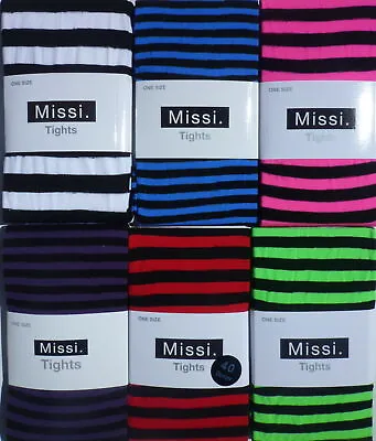 £3.95 • Buy Stripe Tights- MED & EXTRA LARGE - Women's   Colours