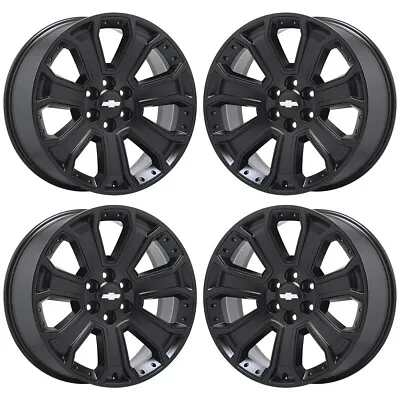 EXCHANGE 22  Escalade Silverado SIerra Satin Black Wheels Rims OEM CK162 5661 • $799