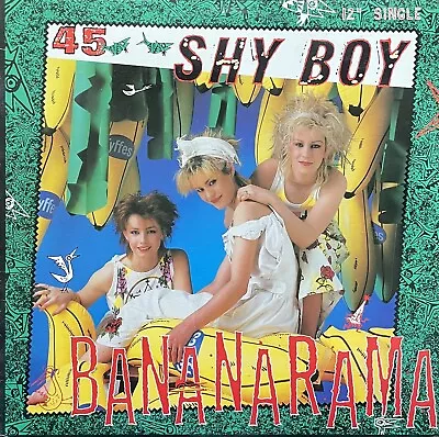 BANANARAMA - Shy Boy /Give Us Back - 80s Synth Pop 45 W/PS EX VINYL Record • $16.50