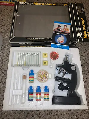 Vintage JAPAN SRC 900X Microscope And Lab Kit Illuminator • $28.99