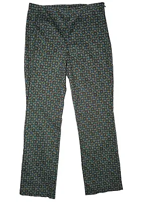 Sigrid Olsen Gray Green Aqua  Flat Front Straight Chino Pants Womens Sz 6. 30x28 • $11.35