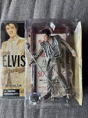 McFarlane Toys Elvis Presley 1956 The Year In Gold 4th Edition 2005 Figure New • $45