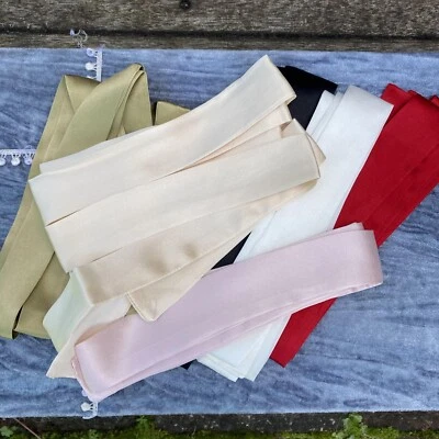 195cm Long Natural Mulberry Silk Scarf 2sides Hair Tie Headband Bag Handle Cover • $21.99