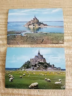 Mont Saint-michele.two Different Angles Vtg Unused Postcards*p11 • $7.88