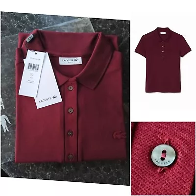 £34.95 • Buy LACOSTE Women's Pique Polo Shirt Size XL NEW With Tags 