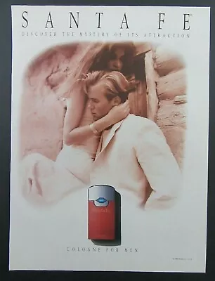 1990 SANTA FE Cologne For Men  The Mystery Of Attraction  Magazine Ad • $9.99