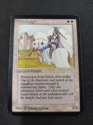 MTG Alpha White Knight *1993 Vintage* Moderately Played Magic The Gathering • $179.99