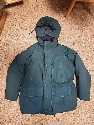 VTG Eddie Bauer Men's Sz XL  Goose Down  Parka Green Gore-Tex  • $79