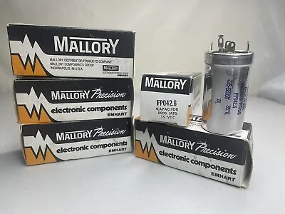 Mallory Precision FP042.6 Capacitor Electronic Component Lot Of 5 NOS 15vdc USA • $19.99