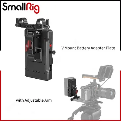 $123.06 • Buy SmallRig V Mount Battery Adapter Plate Power Supply Splitter W/15mm Rod Clamp