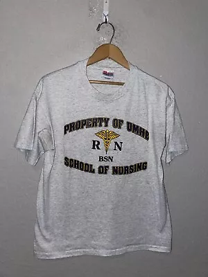 90s Vintage UMHB Property Of BSN School Of Nursing Nurse RN Shirt VTG M • $20