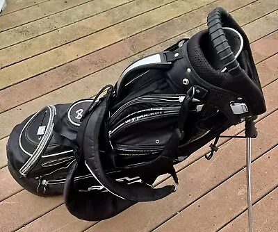 Maxfli Black With White Cart Golf Bag  Easy Lift • $48