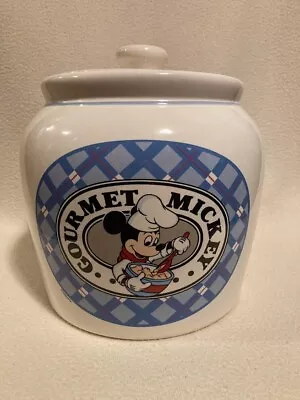 Disney Gourmet Mickey Mouse Cookie Jar By Treasure Craft NEW IN BOX! • $26.95